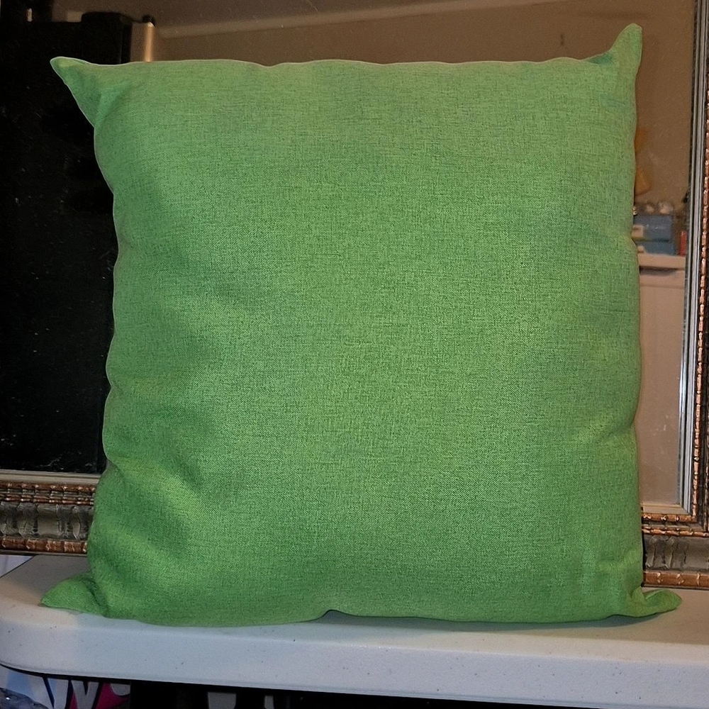 Outdoor Green/Rust Decorative Throw Pillows
